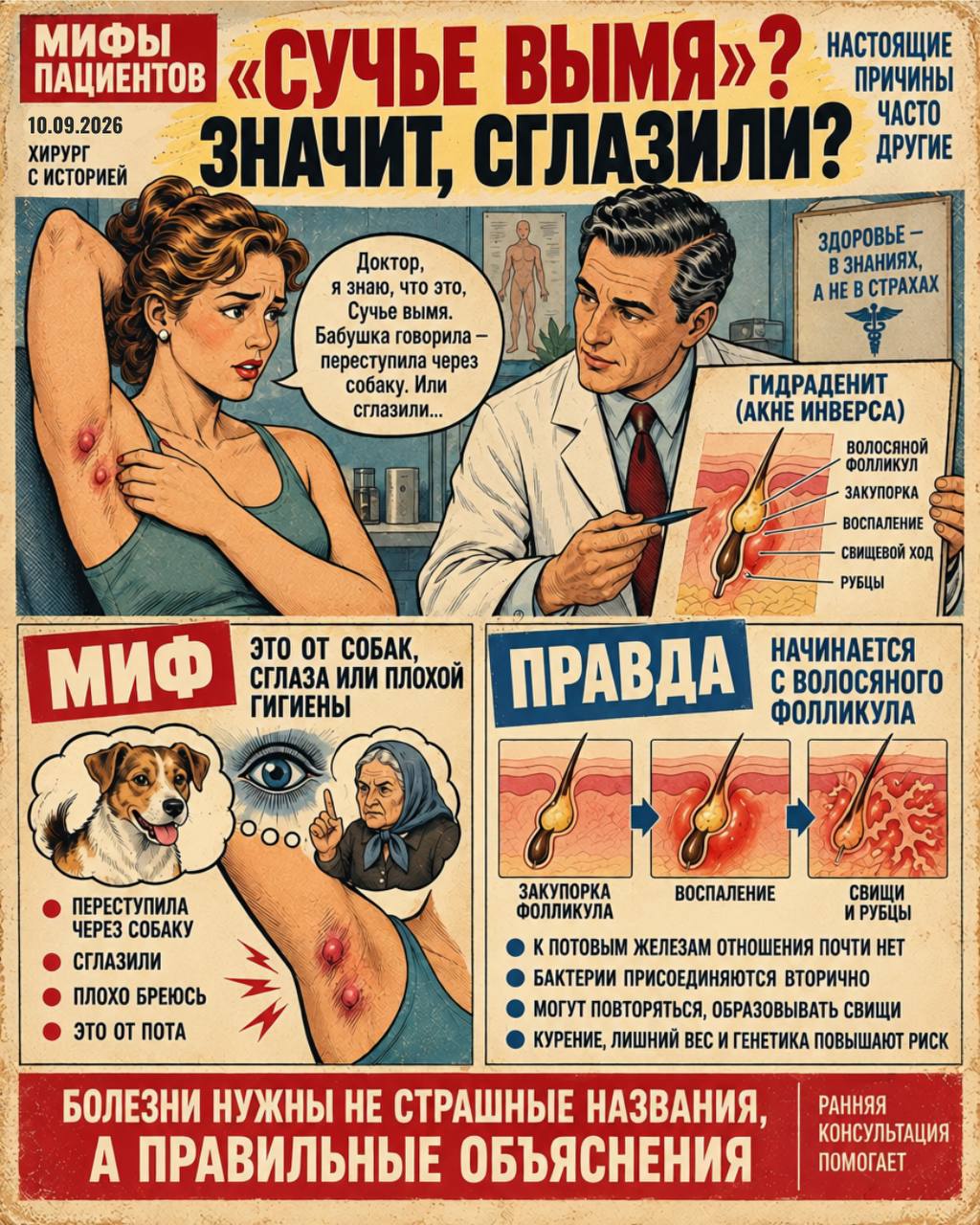 Мифы пациентов │ «Сучье вымя»? Значит, сглазили